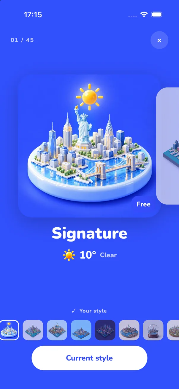 Style gallery showing New York in the Signature style, 1 of 45