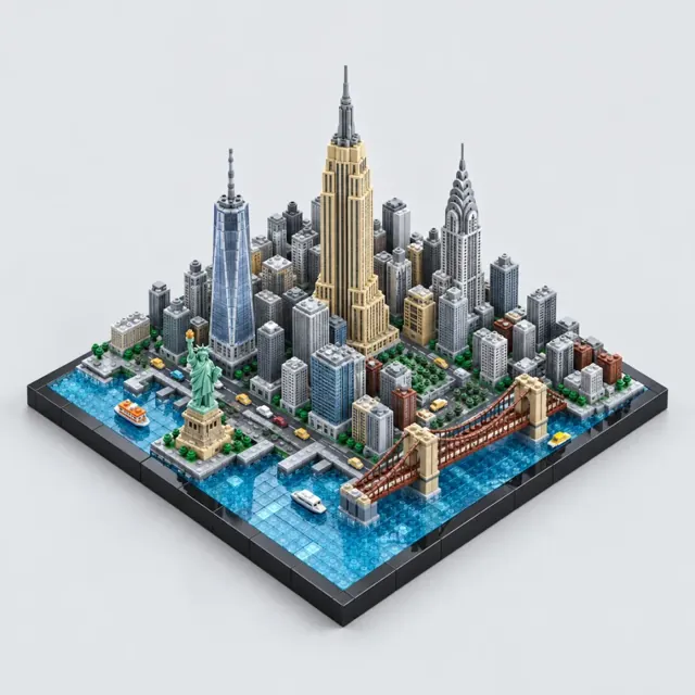New York in the Brick Collector style