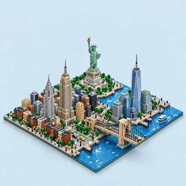 New York in the Bricks style