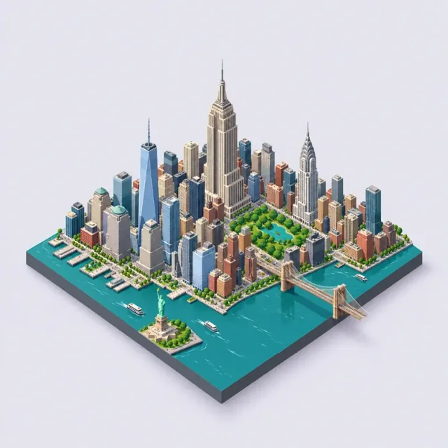 New York in the Flat style