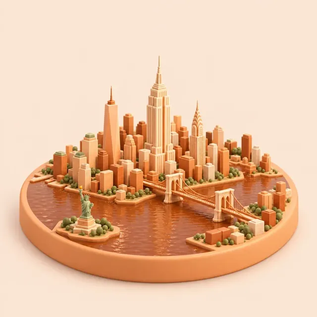 New York in the Flavors style