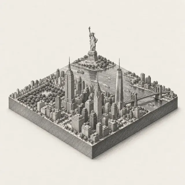 New York in the Graphite style