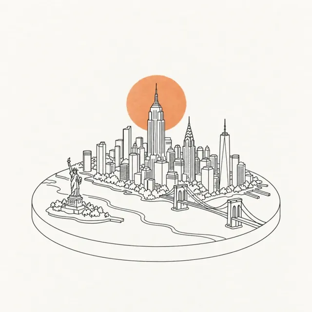 New York in the One Line style