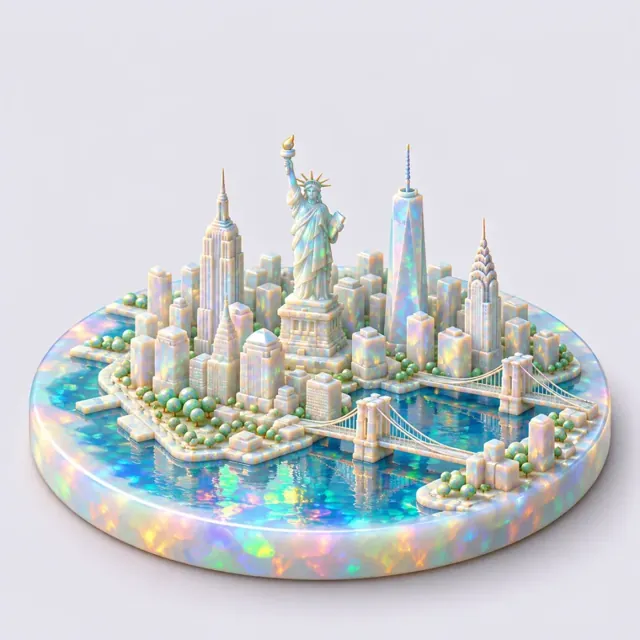 New York in the Opaline style