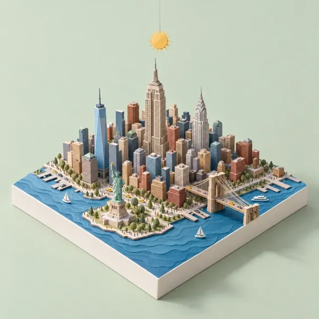 New York in the Paper style