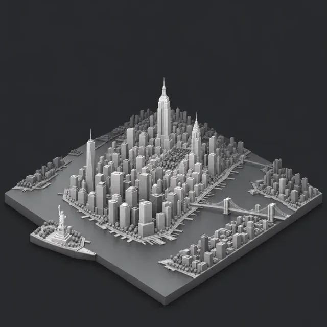New York in the Z-Depth style